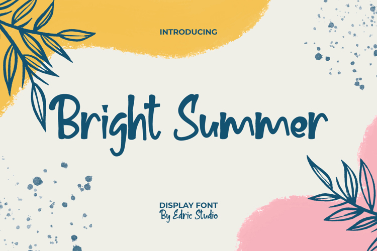 Bright Summer Font website image