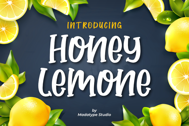 Honey Lemone Font website image