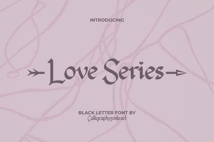Love Series Font website image