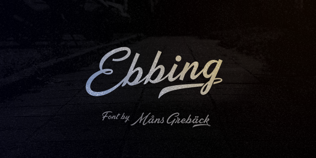 Ebbing PERSONAL USE ONLY Font website image