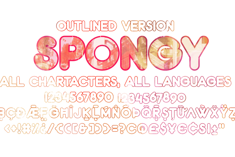 Spongy Font website image