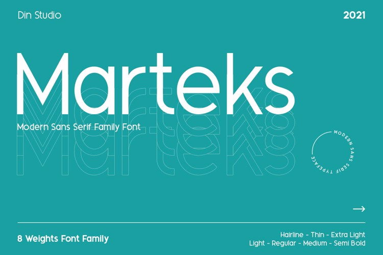 Marteks Font website image