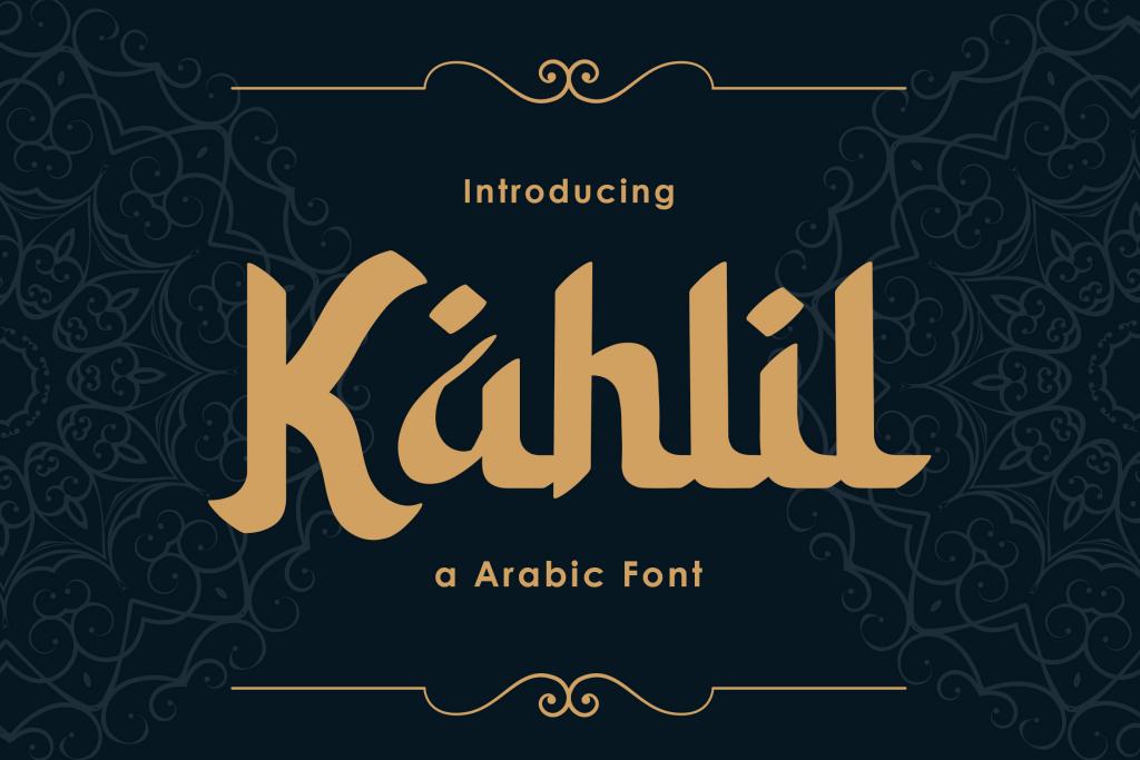 Kahlil Font website image