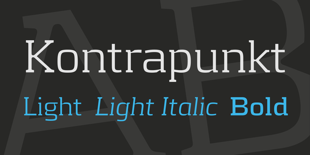 Kontrapunkt Font Family website image