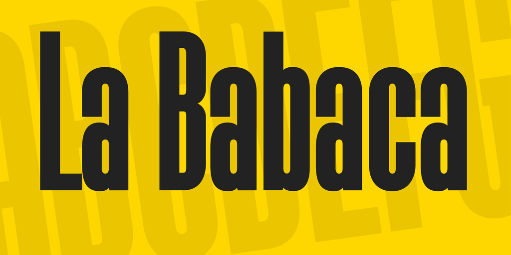 La Babaca Font website image