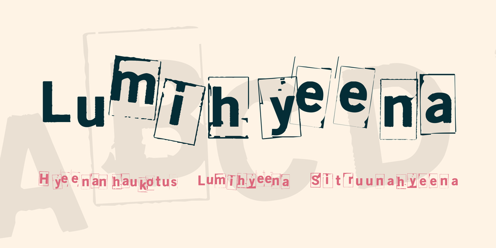 Lumihyeena Font Family website image
