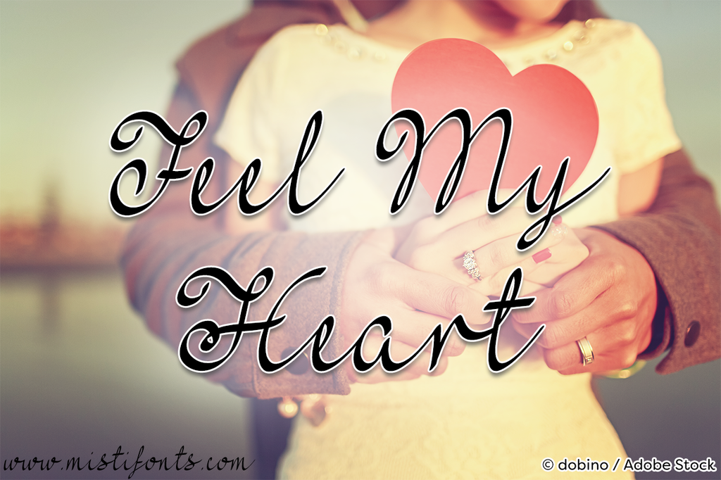 Feel My Heart Font website image