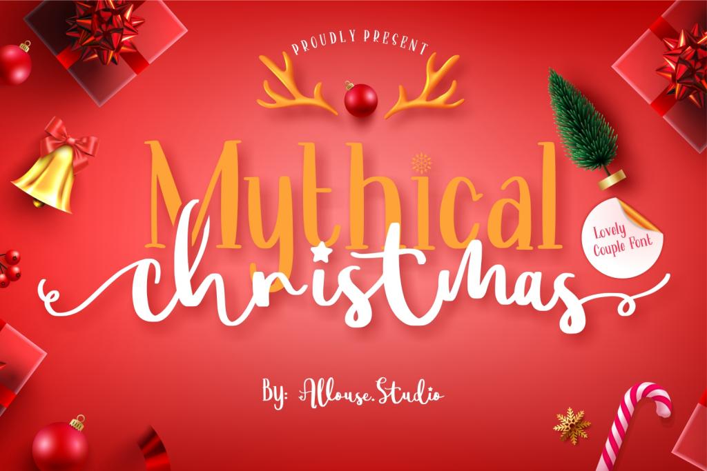 Mythical Christmas Demo Font website image