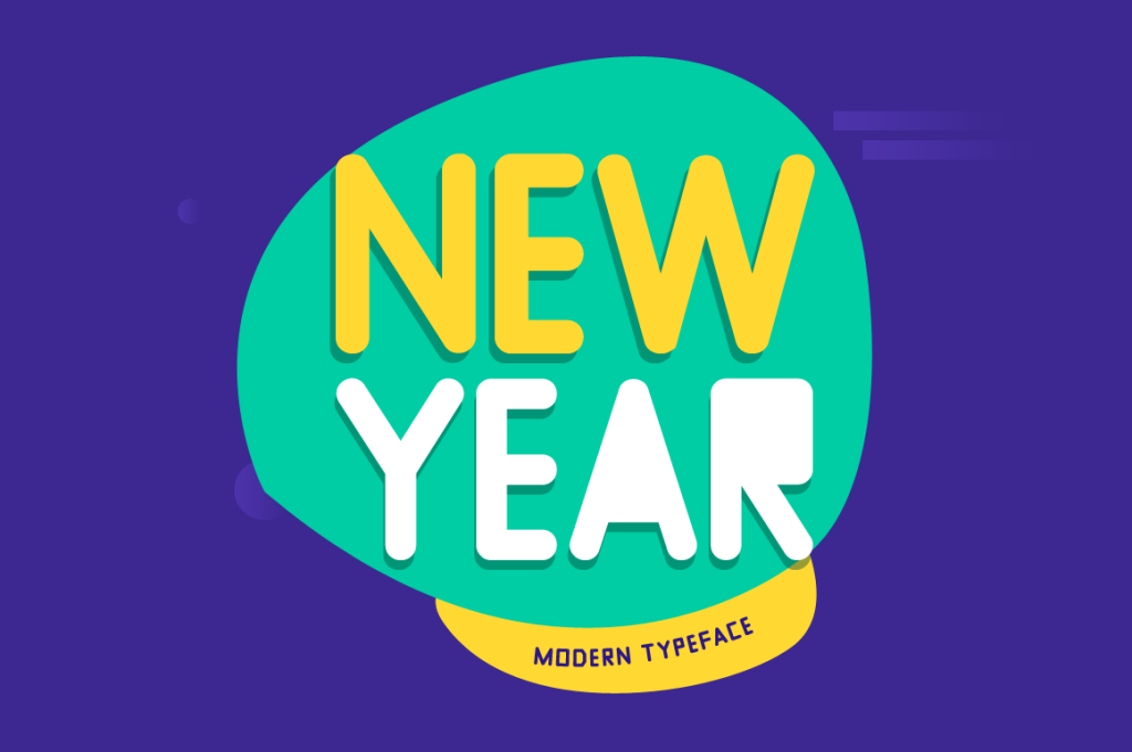 New Year Font website image