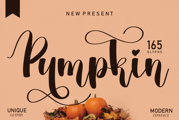 Pumpkin Font website image