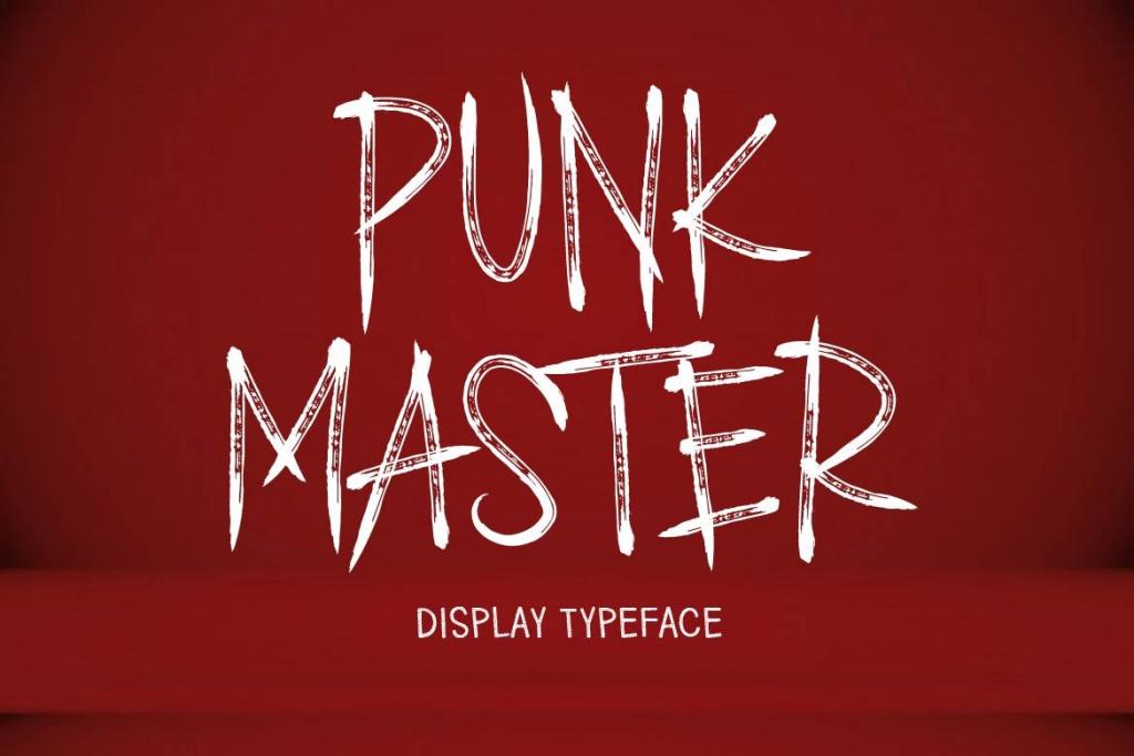 PUNK MASTER Font website image