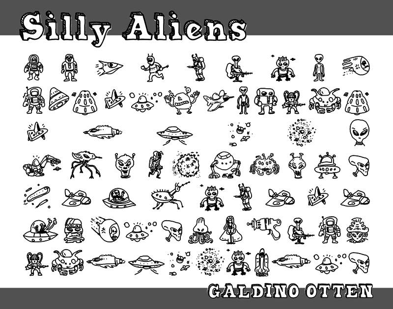 Silly Aliens Font website image