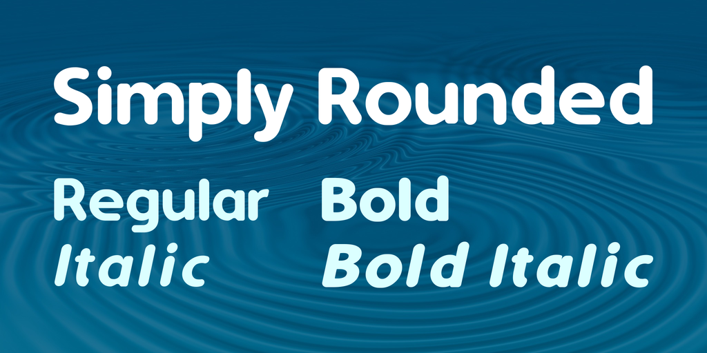 Simply Rounded Font Family website image