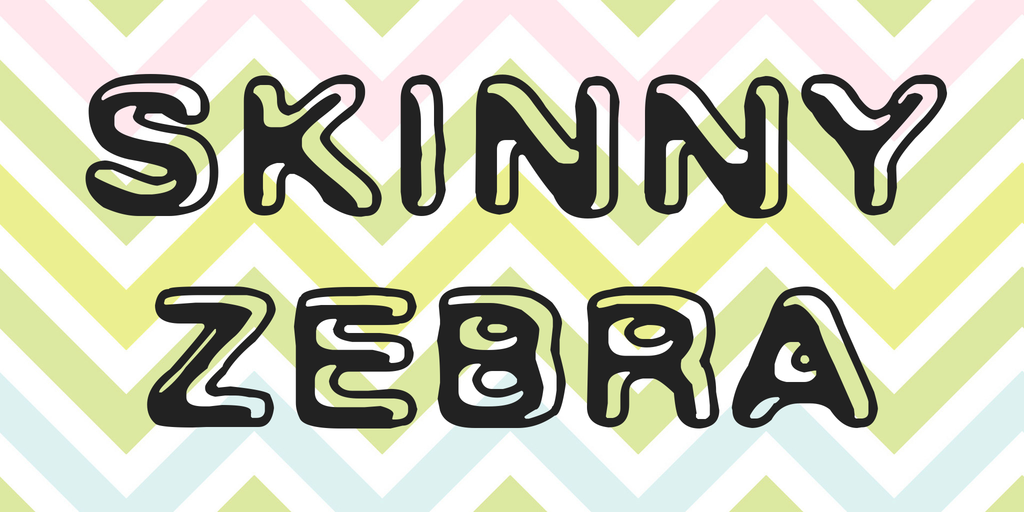 Skinny Zebra Font Family website image