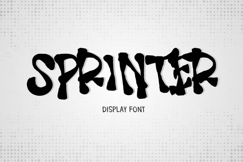 SPRINTER Font website image