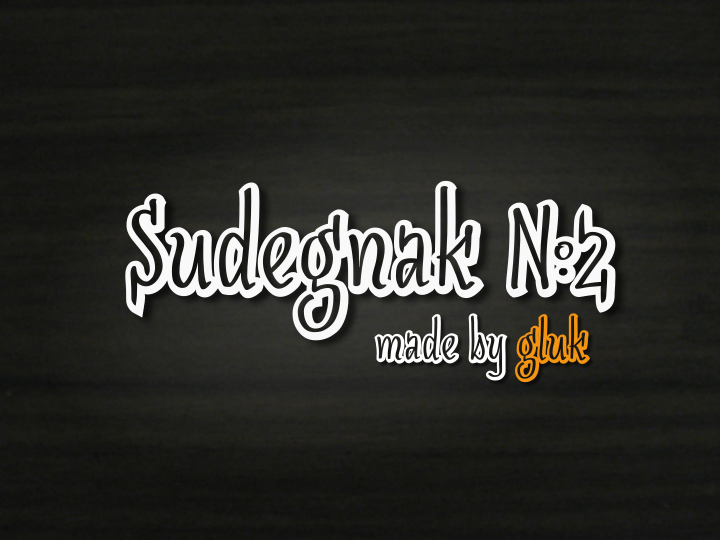 SudegnakNo2 Font website image