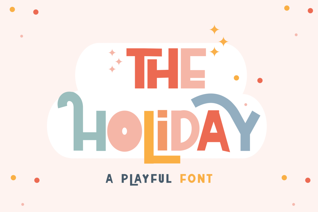 THE HOLIDAY Font website image