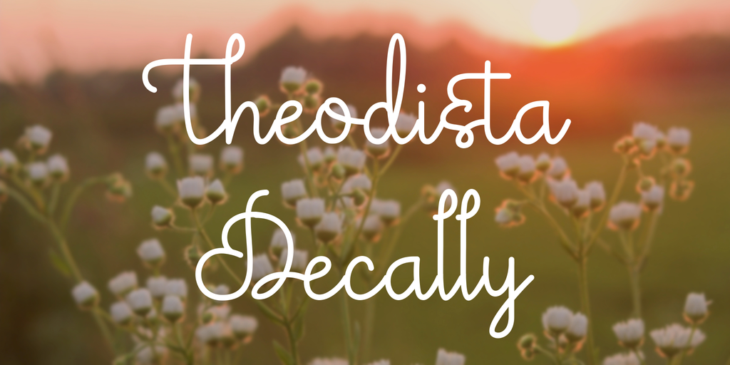 Theodista Decally Font Family website image