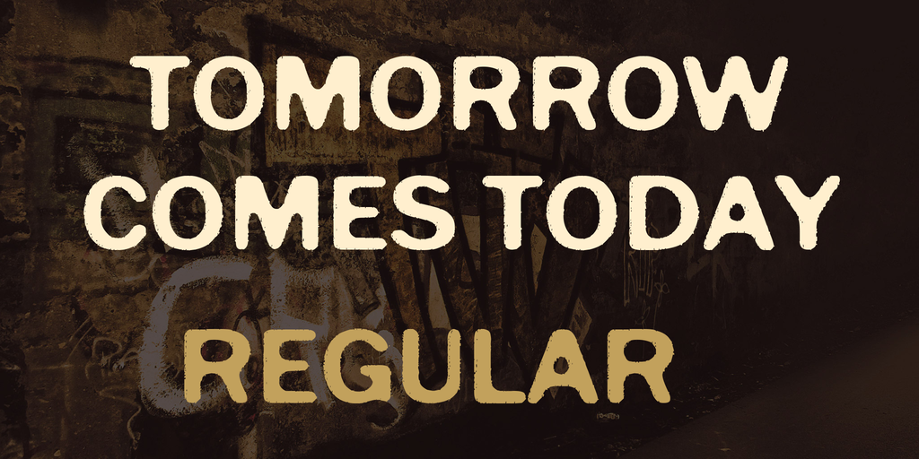 Tomorrow Comes Today Font website image