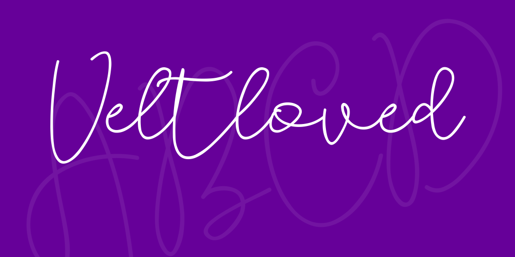 Veltloved Font website image