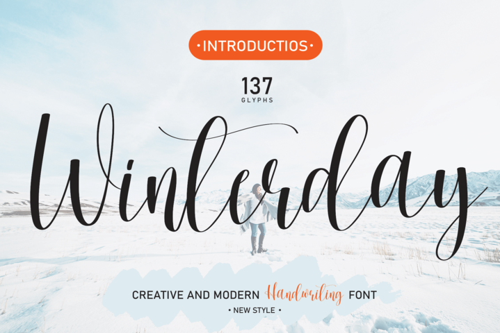 Winterday Font website image