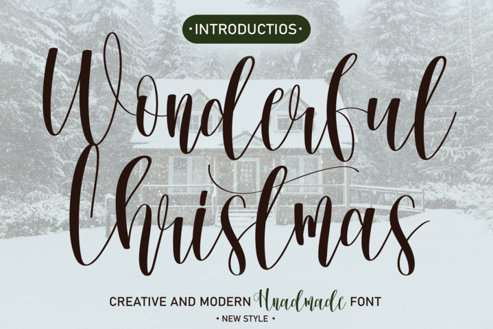 Wonderful Christmas Font website image