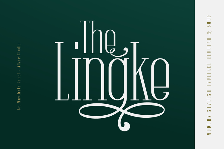 The Lingke Font website image