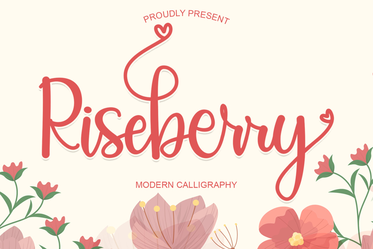 Riseberry Font website image