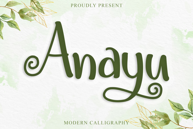 Anayu Font website image