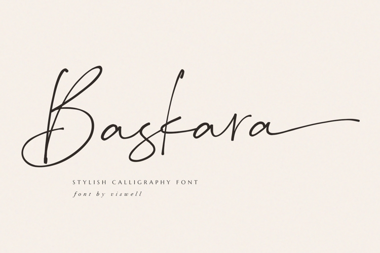 Baskara Font website image
