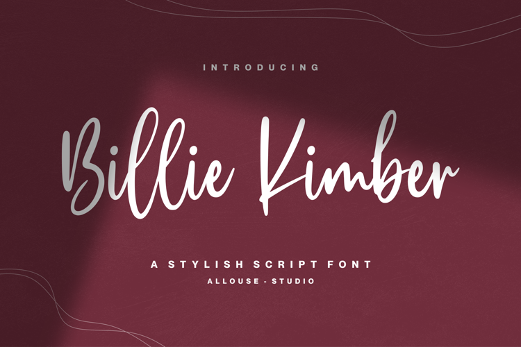 Billie Kimber Font website image