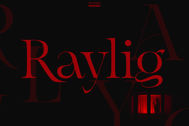 Raylig Font website image
