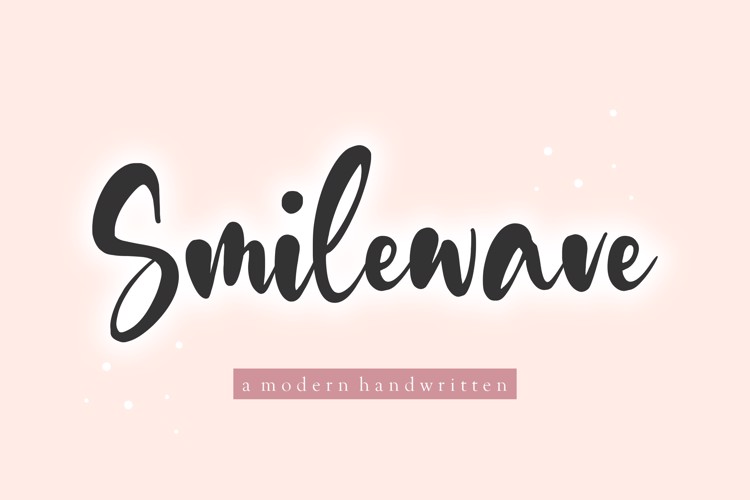 Smilewave Font website image