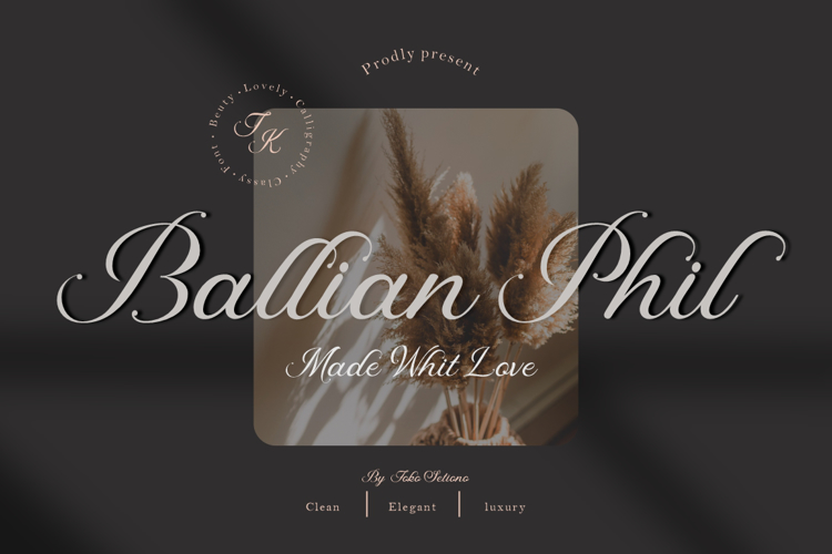 Ballian Phil Font website image