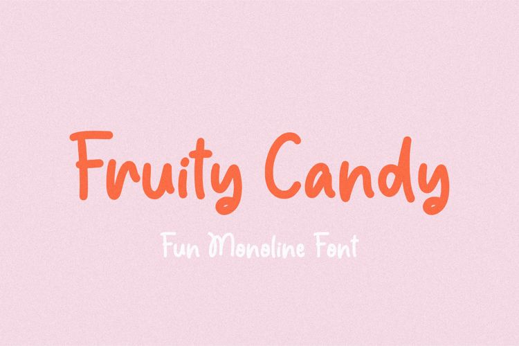 Fruity Candy Font website image