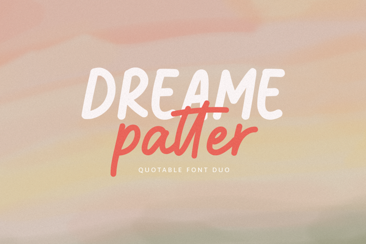 Dreame Patter Script Font website image