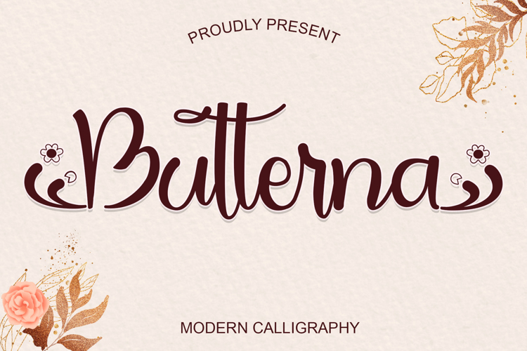 Butterna Font website image