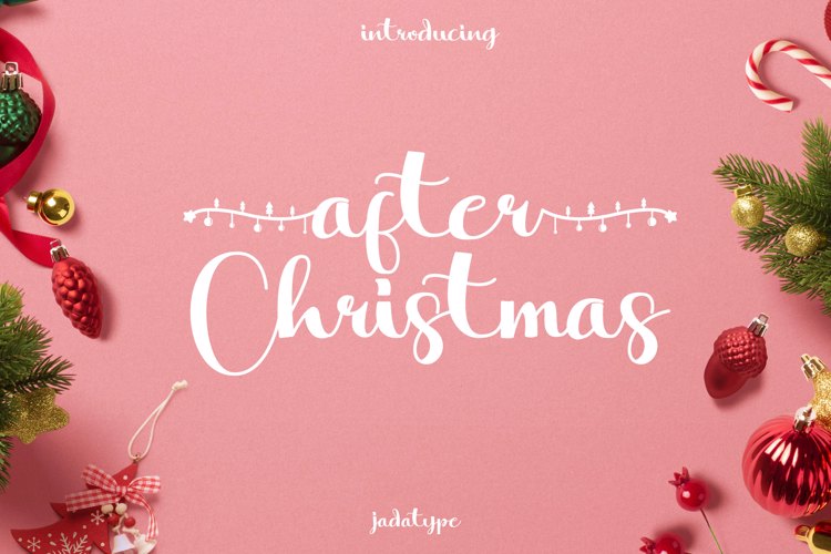 After Christmas Font website image