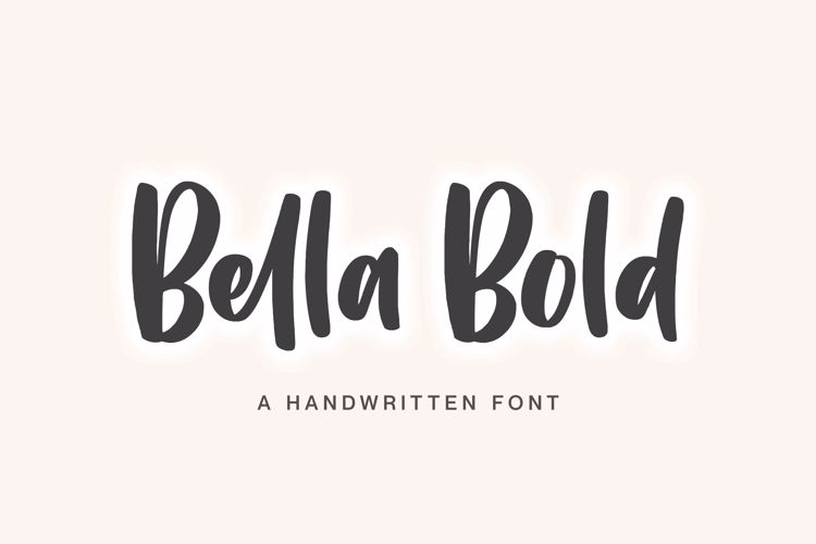 Bella Bold Font website image