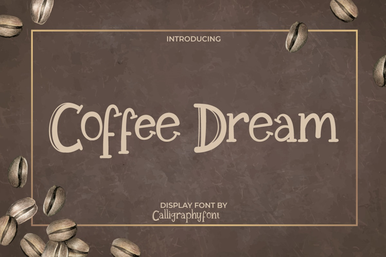 Coffee Dream Font website image