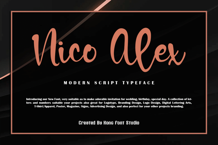 Nico Alex Font website image