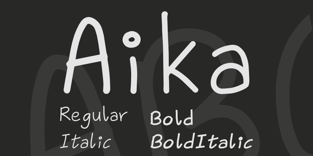 Aika Font Family website image