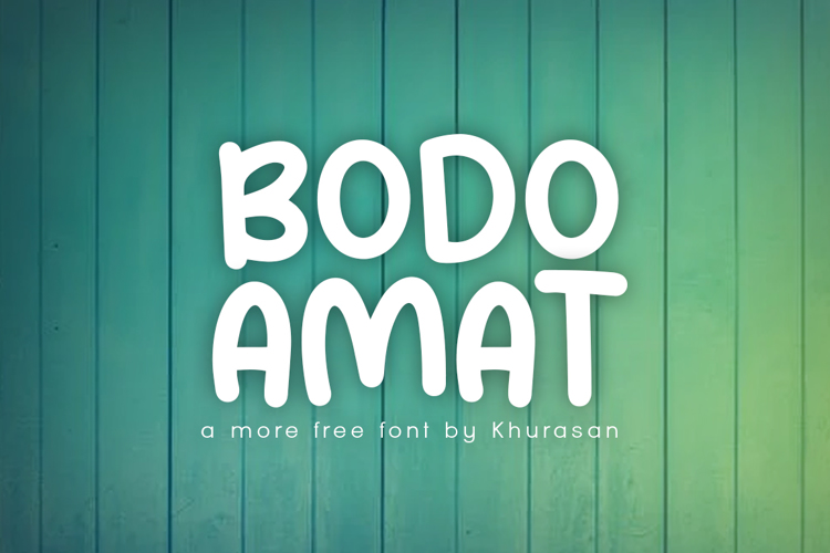 Bodo Amat Font website image