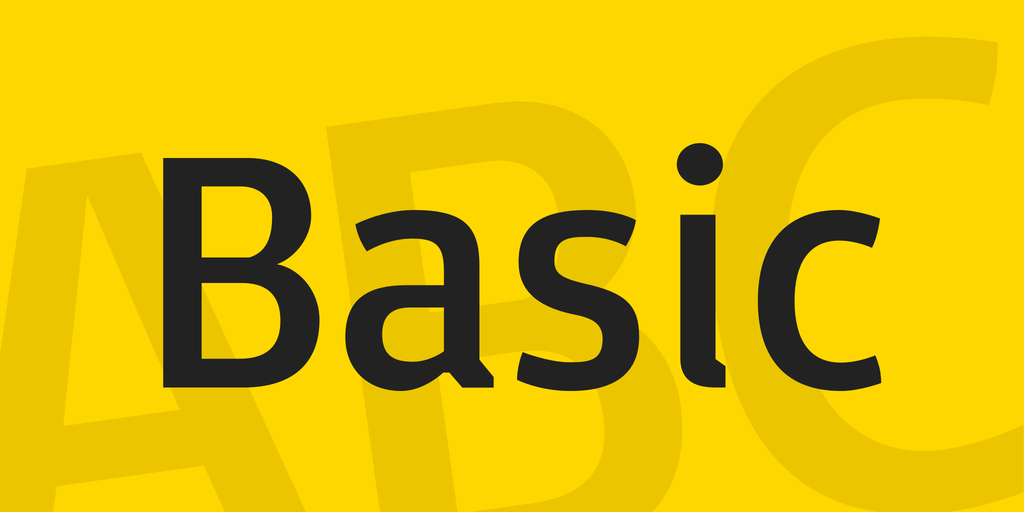 Basic Font website image