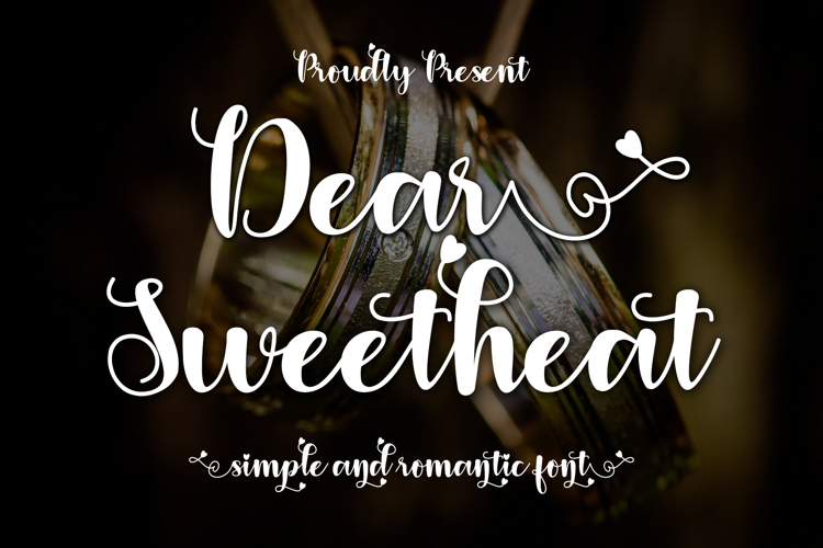 Dear Sweetheart Font website image