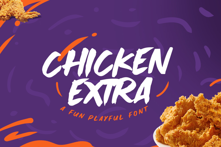 Chicken Extra Font website image