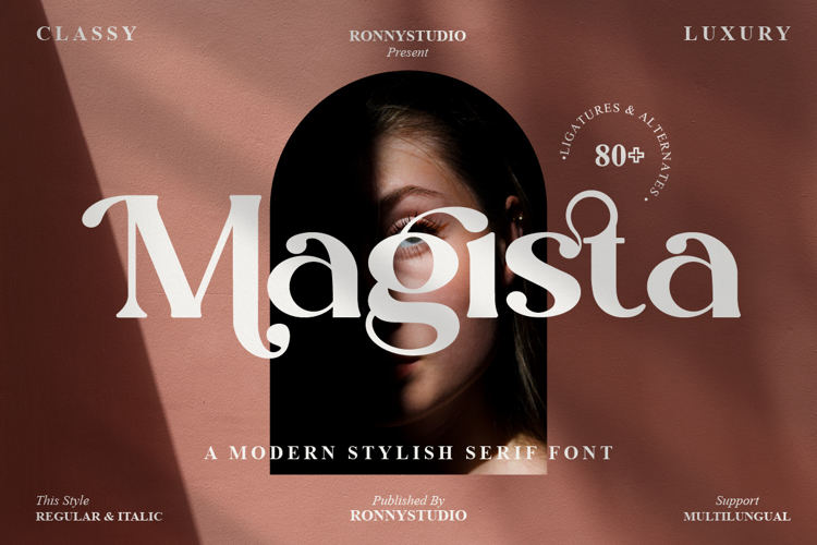 Magista Font website image