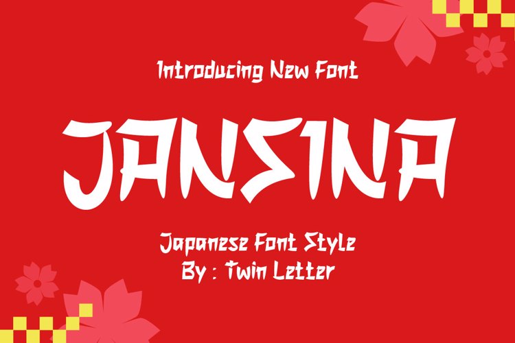 JANSINA Font website image