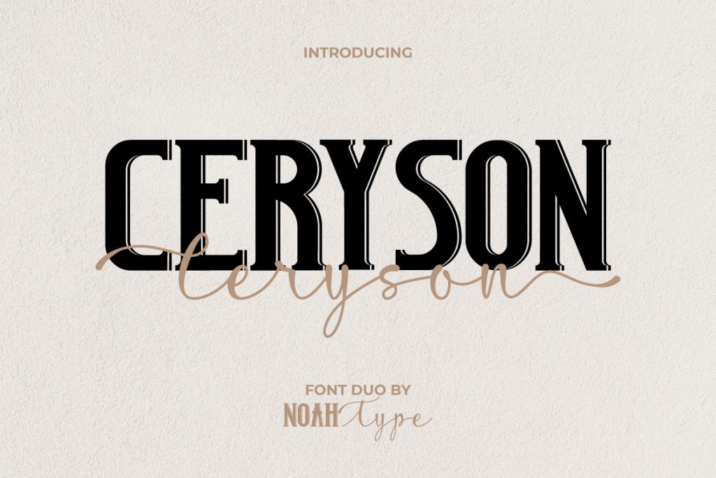Ceryson Demo Font Family website image