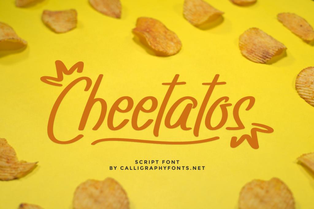 Cheetatos Demo Font website image